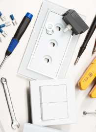 Gniazdka, łączniki, wtyczki, gniazdka, rozgałęźniki