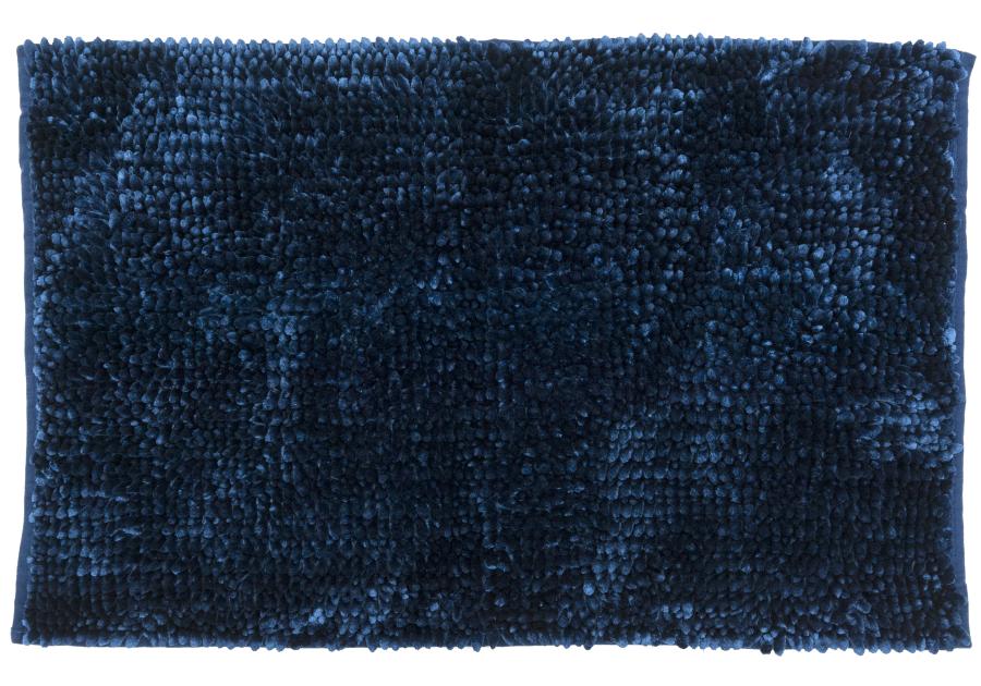 Zdjęcie: Dywan Łazienkowy Shiny chenille 50x80 cm ciemny niebieski MULTI-DECOR