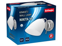Zdjęcie: Kinkiet Aje-Nikita 1P E27 1x60W Nikiel ACTIVEJET
