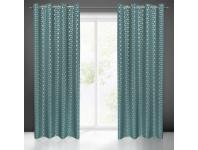 Zdjęcie: Zasłona gotowa Cube 140 x 250 cm ciemnoturkusowy EUROFIRANY