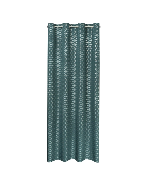Zdjęcie: Zasłona gotowa Cube 140 x 250 cm ciemnoturkusowy EUROFIRANY