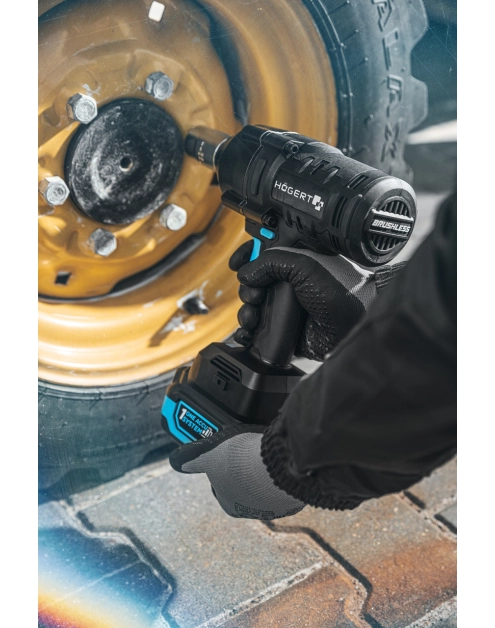 Zdjęcie: Klucz udarowy bezszczotkowy 600 Nm 18 V HOGERT TECHNIK