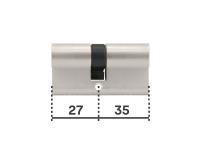 Zdjęcie: Wkładka Y600 27/35 satyna blister YALE