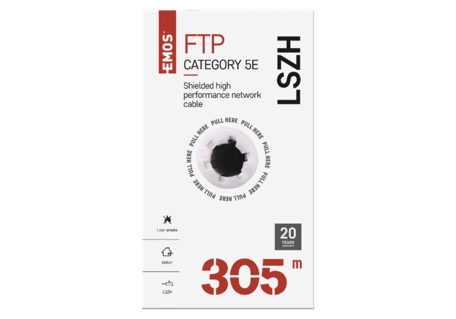 Zdjęcie: Kabel Ftp Cat5e LSZH, 305 m EMOS