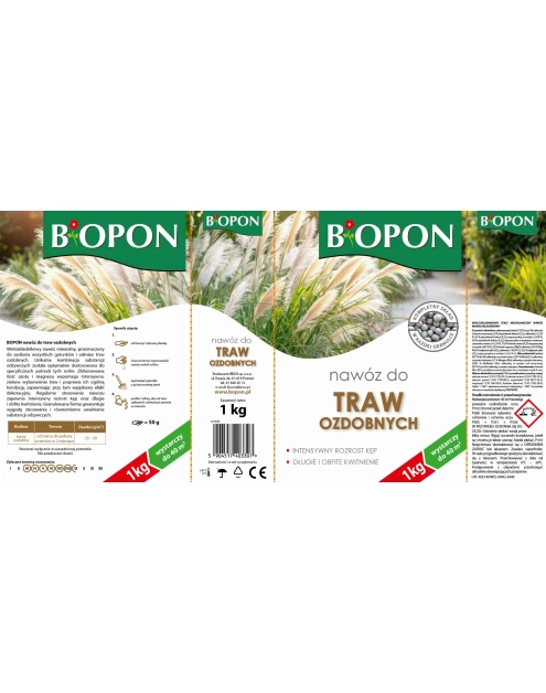 Zdjęcie: Nawóz do traw ozdobnych 1 kg granulat BOPON