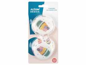 Foremki do babeczek zdobione 5x3,5 cm 50 sztuk Babcine Słodkości ALTOMDESIGN