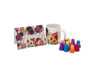 Zdjęcie: Kubek prosty Babcia ukochana 350 ml z kartką z życzeniami oraz stempelkami ALTOM DESIGN