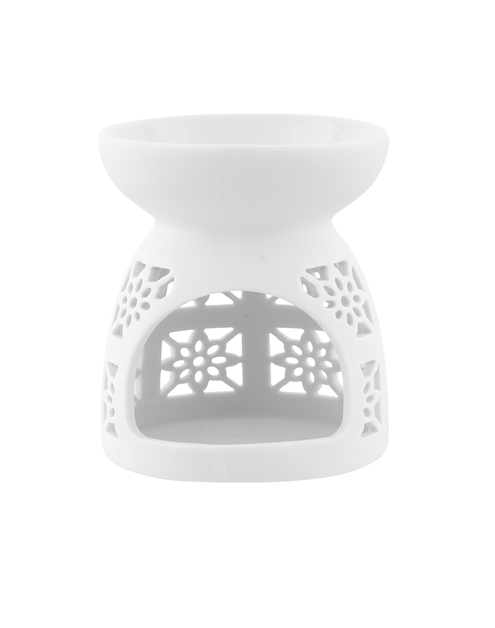 Zdjęcie: Kominek porcelanowy zapachowy dekorowany Kwadraty 9 cm ALTOMDESIGN