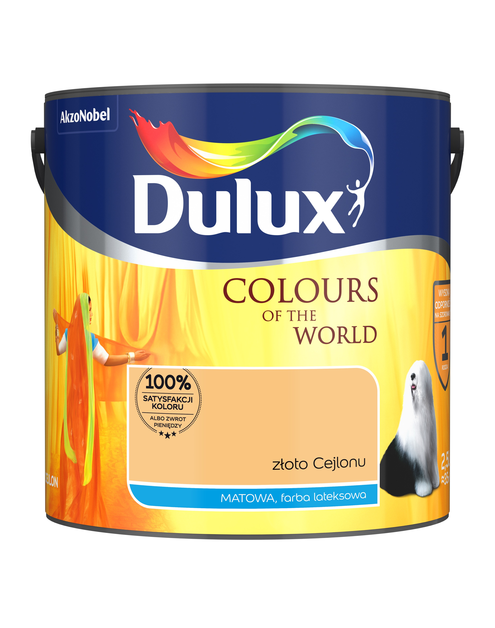 Zdjęcie: Farba do wnętrz Kolory Świata 2,5 L złoto cejlonu DULUX