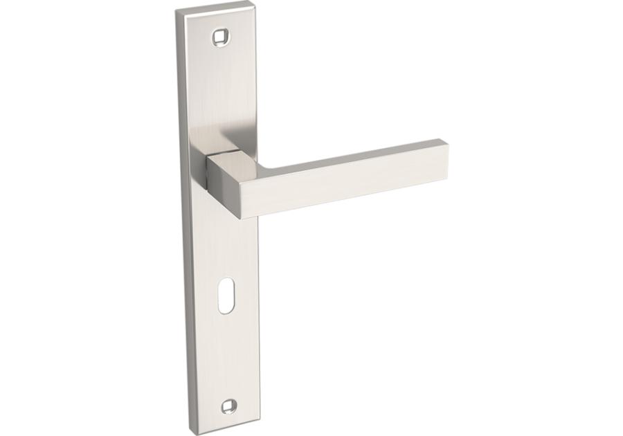 Zdjęcie: Klamka Qubik długi szyld na klucz 72 mm KUCHINOX