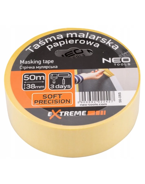 Zdjęcie: Taśma malarska papierowa 38 mm x 50 m żółta NEO TOOLS