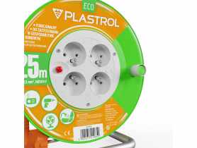 Przedłużacz bębnowy Eco PB-ST/S/25M/3X1,5/H05VV-F pomarańczowy PLASTROL