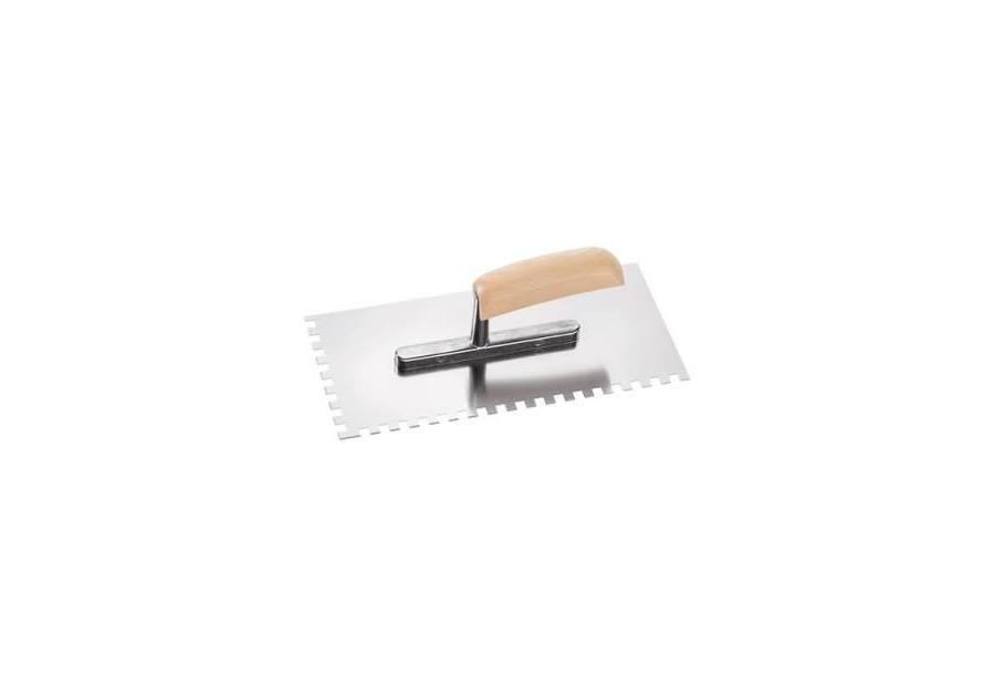 Zdjęcie: Kielnia zębata 280 x 130 mm SST ząb 12 x 12 mm, rączka drewniana CIRET