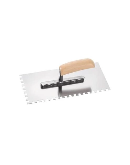 Zdjęcie: Kielnia zębata 280 x 130 mm SST ząb 12 x 12 mm, rączka drewniana CIRET