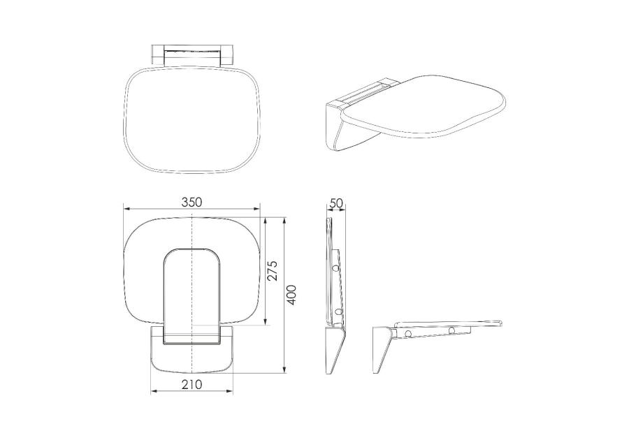 Zdjęcie: Siedzisko prysznicowe STINNEA