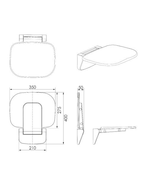 Zdjęcie: Siedzisko prysznicowe STINNEA