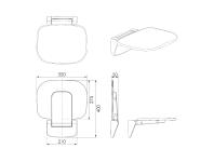 Zdjęcie: Siedzisko prysznicowe STINNEA