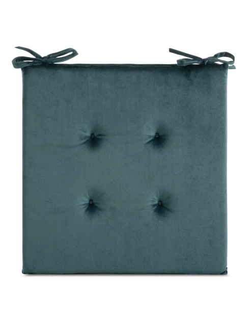 Zdjęcie: Poduszka na siedzisko Gaja 40x40x3 cm ciemny niebieski EUROFIRANY