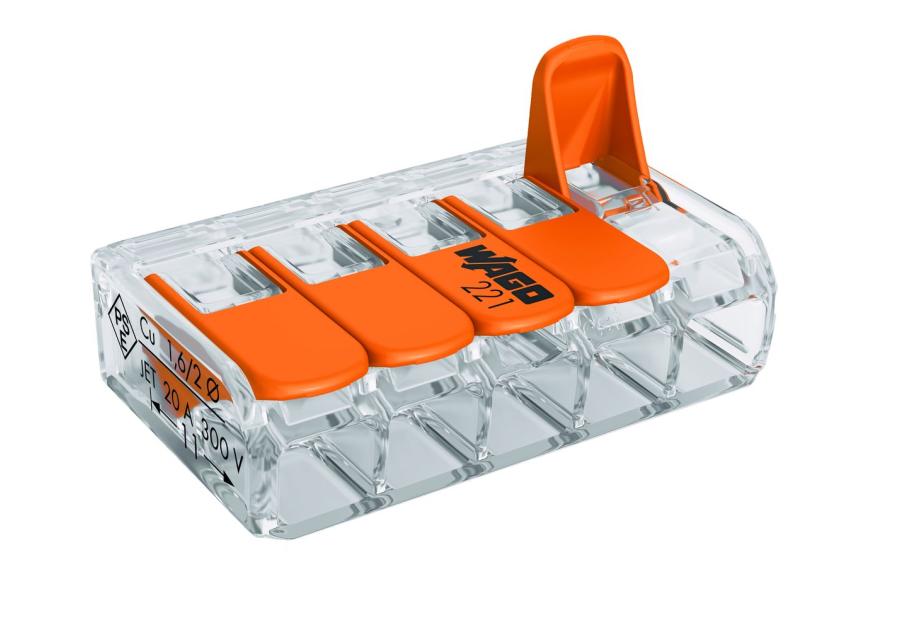 Zdjęcie: Szybkozłączka uniwersalna 5x4 mm 25 sztuk WAGO