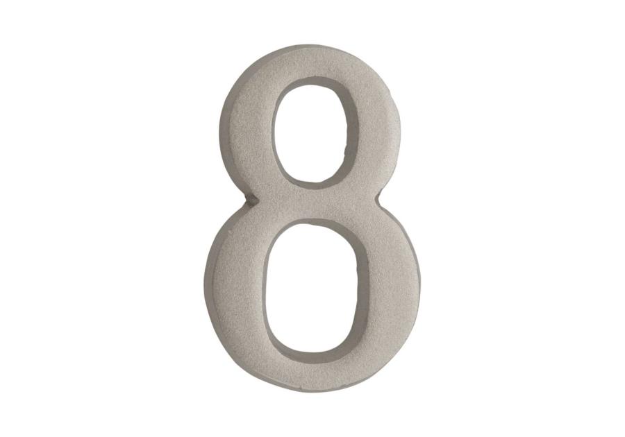 Zdjęcie: Cyfra 8 samoprzylepna nikiel satyna 50 mm METRO