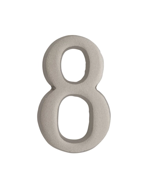 Zdjęcie: Cyfra 8 samoprzylepna nikiel satyna 50 mm METRO
