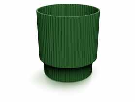 Doniczka Milly Round zielona pinia, wysokość 15,7 cm PROSPERPLAST