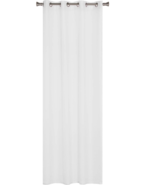 Zdjęcie: Firana z kółkami Sofia 140x260 cm biała UNIGLOB