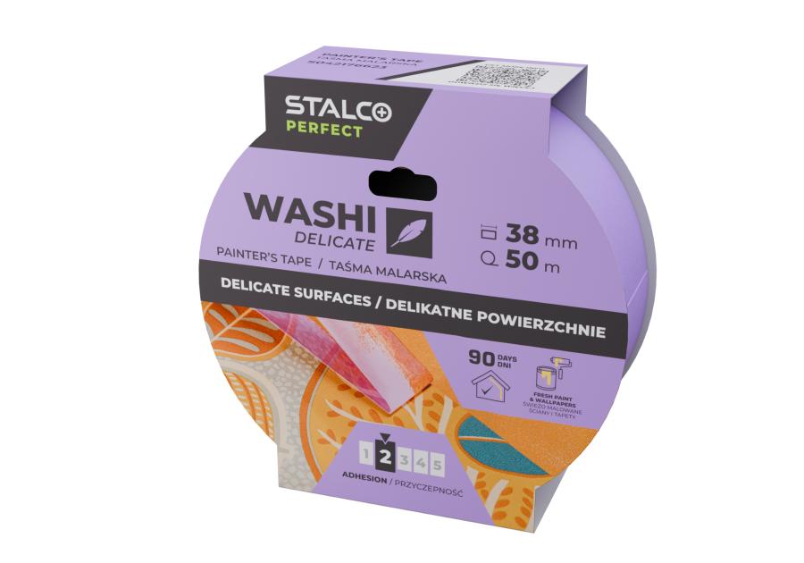 Zdjęcie: Taśma malarska Washi delikatna 38 mm x 50 m PERFECT