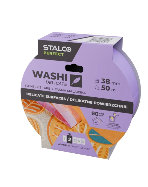 Zdjęcie: Taśma malarska Washi delikatna 38 mm x 50 m PERFECT