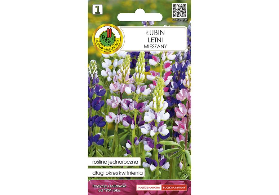 Zdjęcie: Łubin letni mieszany 2 g PNOS