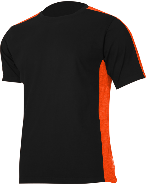 Zdjęcie: Koszulka T-Shirt 180g/m2, czarno-pomarańczowa, M, CE, LAHTI PRO