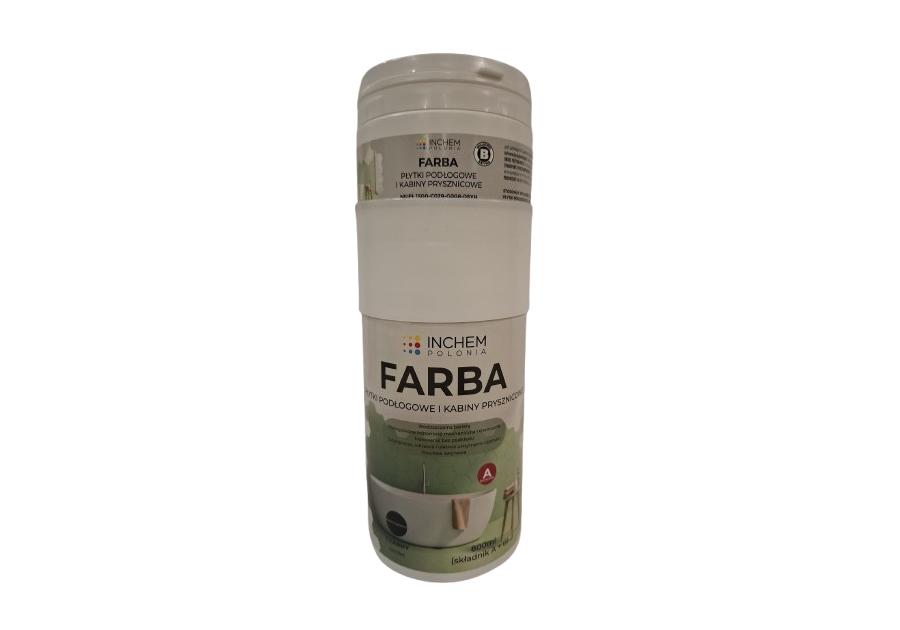Zdjęcie: Farba Płytki podłogowe kabiny prysznicowe, czarny, zestaw 800 ml INCHEM POLONIA