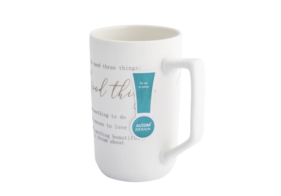 Zdjęcie: Kubek prosty wysoki 550 ml dekoracja good things ALTOM DESIGN