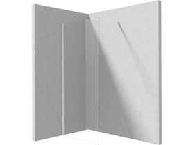 Ścianka Prizma Walk-In bianco 80x195 cm DEANTE