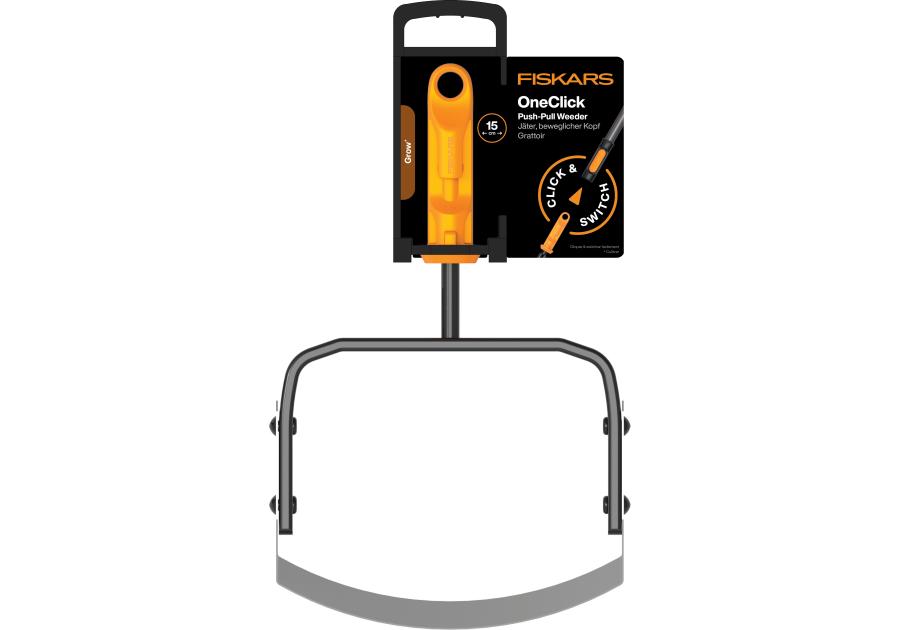 Zdjęcie: Odchwaszczacz ogrodowy push-pull, głowica One Click FISKARS