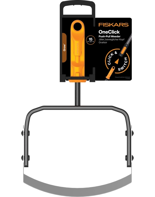 Zdjęcie: Odchwaszczacz ogrodowy push-pull, głowica One Click FISKARS