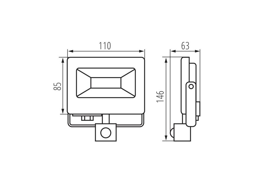 Zdjęcie: Oprawa LED Antem LED 10 W-NW-SE B KANLUX