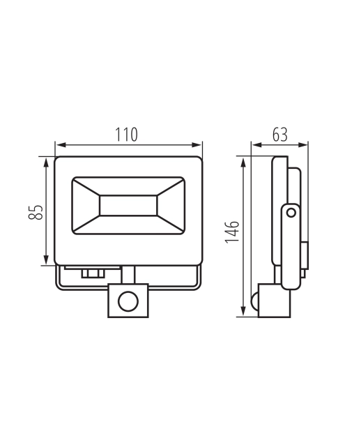 Zdjęcie: Oprawa LED Antem LED 10 W-NW-SE B KANLUX