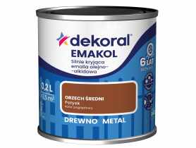 Emalia ftalowa Emakol Strong orzech średni 0,2 L DEKORAL