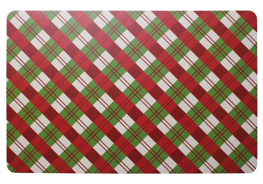 Zdjęcie: Podkładka stołowa Szkot  43,12x28 cm czerwono-zielony UNIGLOB