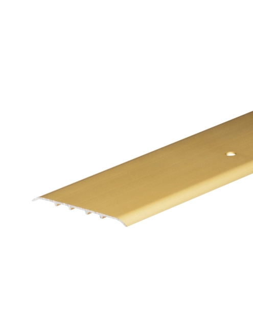 Zdjęcie: Profil progowy płaski owalny aluminium anoda 80 mm 1 m złoty CEZAR