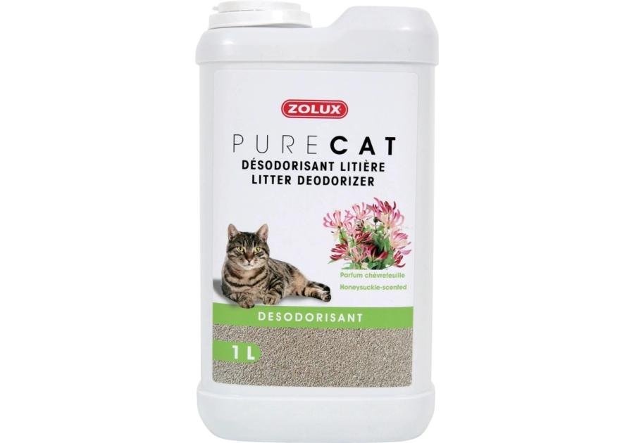 Zdjęcie: Dezodorant do żwirku 1 L Purecat zapach wiciokrzewu ZOLUX