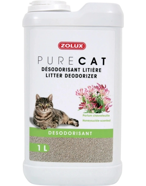 Zdjęcie: Dezodorant do żwirku 1 L Purecat zapach wiciokrzewu ZOLUX