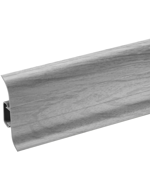 Zdjęcie: Listwa przypodłogowa PVC Premium Classic 22x59 mm; 2,20 m Dąb Szary Jasny Mat CEZAR