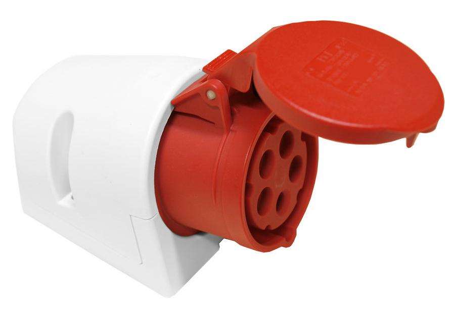 Zdjęcie: Gniazdo siłowe stałe IP44 16A 5P 400V ELEKTRO-PLAST