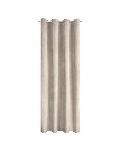 Zdjęcie: Zasłona Victoria 140x250 cm beżowa na przelotkach EUROFIRANY