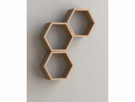 Półka heksagonalana dąb sonoma 30x26x11,5 cm VELANO