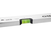 Zdjęcie: Poziomnica PRO800 malowana biała dwustronnie frezowana z uchwytami i libellą 2% 150 cm PRO