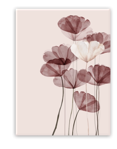 Zdjęcie: Obraz Glasspik Flowers 50x70 cm Gl302 Pink Glam STYLER