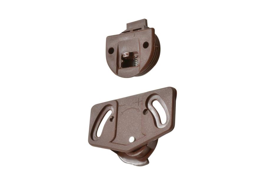 Zdjęcie: Prowadnik rolkowy dolny + górny, tworzywo sztuczne, brąz METRO